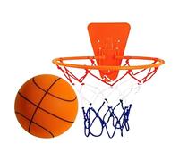 Pallacanestro sicuro senza colpi: senza pallacanestro suono con cerchio | Pallacanestro Tranquillo Dribblant al coperto | Nessuna palla sportiva per la palestra a casa, Adulti per bambini