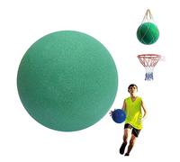 Pallacanestro Silenziosa, Allenamento Indoor Palla Silenziosa Palla in Schiuma Morbida Giocattoli Altamente Elastici, Giocattolo Interattivo per Bambini Adulti (Diameter 8.26'', Green)