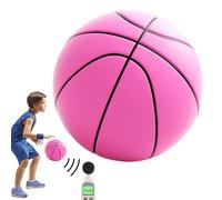 Pallacanestro silenziosa Dribbling indoor, Pallacanestro silenziosa,Palla da basket morbida Palla da allenamento 3D in PU | in schiuma luminosa, pallacanestro muto per un gioco migliorato, palla