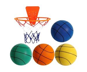 Pallacanestro silenziosa - PU, pallacanestro in schiuma antirumore, palla da basket silenziosa da sogno con cerchio | Palacanestro sillenziosa adatta per allenamento, palestra in casa, bambini, adulti