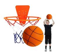 Pallacanestro Silenziosa PU - Pallacanestro Portatile Per Bambini, Set Cerchio Per Interni, Il Design Silenzioso Dribbling Previene I Della Pelle Esercitati In Qualsiasi Momento Migliora Le Abilità