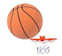 Pallacanestro silenzioso - Pallacanestro in schiuma, per uso interno, non tossico, morbido ed elastico, dispositivo sportivo che riduce il rumore, giocattolo sicuro con basso