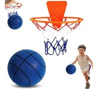 Pallacanestro Silenzioso, Set Da Basket Silenzioso Con Canestro, Palla Da Allenamento Indoor Silenziosa In Schiuma, Pallone Da Basket Indoor In Morbida Schiuma Per Allenamento Di Palleggio E Tiro