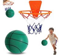 Pallacanestro Silenzioso, Set Da Basket Silenzioso Con Canestro, Palla Da Allenamento Indoor Silenziosa In Schiuma, Pallone Da Basket Indoor In Morbida Schiuma Per Allenamento Di Palleggio E Tiro