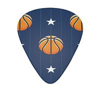Pallacanestro Sport Pattern sottile medio e pesante Gauge plettri per chitarra acustica elettrica basso (12 conteggi)