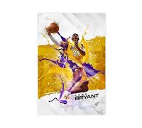 Pallacanestro Superstar Kobe Bryant Poster su tela per camera da letto, decorazione per ufficio, decorazione per camera da letto, 30 x 45 cm