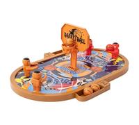 Pallacanestro Tavolo Game, Finger Pallacanestro, Interactive Desktop Toy, Built-in Scoreboard, Fun Educational Activity for Kids, Adulti, Small, Large, Green, Brown