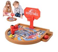 Pallacanestro Tavolo Game, Finger Pallacanestro, Interactive Desktop Toy, Built-in Scoreboard, Fun Educational Activity for Kids, Adulti, Small, Large, Green, Brown