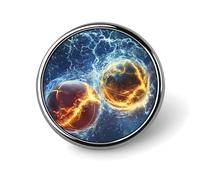 Pallacanestro Thunder Distintivo Rotondo Carino Spilla Spille Spille Distintivi Pulsante per Zaino Giacche