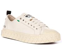 Palladium Ace 3D Logo Patch Scarpe Lace Up Unisex Off White UK 4 - 10
