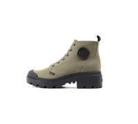 Palladium Donna PALLABASE Twill Stivaletto, Verde, 38 EU, verde, 38 EU