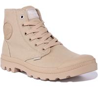 Palladium Monochrome Mid Top City Walk Canvas Ankle Boot Sand EU 36-46