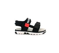 Palladium Palla Nikkoo Mono, Basket Unisex Bambino, Black Firecracker, 24 EU