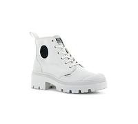 Palladium Pallabase Twill, Stivali Donna, Bianco, 37 EU