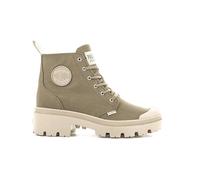 Palladium Pallabase Twill, Stivali Donna, Verde (Scuro), 42 EU