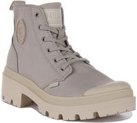 PALLADIUM Pallabase Twill Zip con Lacci per Vegani Approvato Stivale Beige Donna