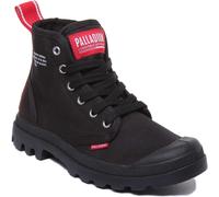 Palladium Pampa Hi Dare Lace Up High Top Trainer Da Uomo In Nero UK 7-12