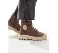 Palladium - Pampa HI - Scarpe alte marroni con zip-Marrone 39.5