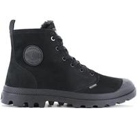 PALLADIUM Pampa Hi Zip WL Uomo Stivali Invernali Foderati In Pelle Nera 05982010