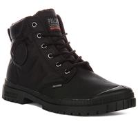 Palladium Pampa SP20 Polsino Nylon con Lacci Stivali Uomo IN Nero UK 7 - 12