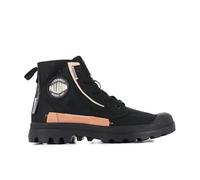 Palladium Pampa Underlayer - Stivaletti da donna, colore: Bianco, Nero, 37.5 EU