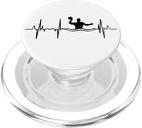 Pallanuoto Linea del cuore Battito cardiaco PopSockets PopGrip per MagSafe