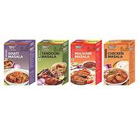 Pallavi's Spices Ghati Masala Tandoori Masala Malwani Masala and Chicken Masala 200 Grams (Cbo of 4)