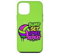 Pallavolo Bump Set Spike Repeat Colorful Graffiti Art Custodia per iPhone 12 mini