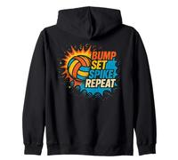 Pallavolo Bump Set Spike Repeat Player Energy Look Felpa con Cappuccio