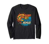 Pallavolo Bump Set Spike Repeat Player Energy Look Maglia a Manica