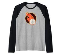 Pallavolo Che brucia pallavolo Giocatori Pallavolo Maglia con Maniche Raglan