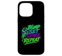 Pallavolo Colore Splash Bump Set Spike Repeat Vibes Custodia per iPhone 14 Pro Max
