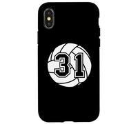 Pallavolo giocatore #31 Pallavolo Mom Dad Jersey Numero 31 Custodia per iPhone X/XS