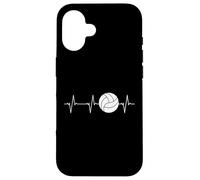 Pallavolo Heartbeat Ball ECG Pulse Line Custodia per iPhone 16