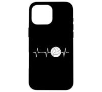 Pallavolo Heartbeat Ball ECG Pulse Line Custodia per iPhone 16 Pro Max
