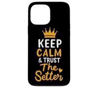 Pallavolo Keep Calm And Trust The Setter Giocatore Pallavolo Custodia per iPhone 13 Pro Max