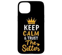 Pallavolo Keep Calm And Trust The Setter Giocatore Pallavolo Custodia per iPhone 15 Plus