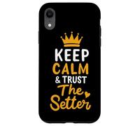 Pallavolo Keep Calm And Trust The Setter Giocatore Pallavolo Custodia per iPhone XR