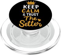 Pallavolo Keep Calm And Trust The Setter Giocatore Pallavolo PopSockets PopGrip per MagSafe