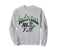Pallavolo Mom Gift I'm a Volley Mama Verde & Nero Felpa