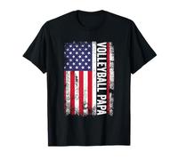 Pallavolo Papa Bandiera Americana USA Patriottica Maglietta