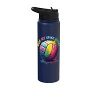 Pallavolo per ragazze e donne, Bump Set Spike Repeat Stainless Steel Insulated Water Bottle