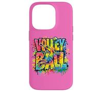 Pallavolo Ragazze Graffiti Paint Splash Womens Sport Graphic Custodia per iPhone 14 Pro