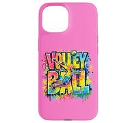 Pallavolo Ragazze Graffiti Paint Splash Womens Sport Graphic Custodia per iPhone 15