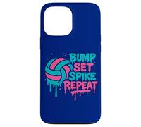 Pallavolo Street Art Bump Set Spike Repeat Design Custodia per iPhone 13 Pro Max