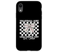 Pallavolo Zia Come una Zia Normale Zia Coquette Bow Custodia per iPhone XR