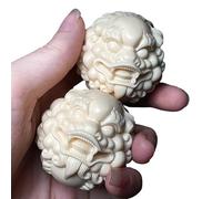 Palle Baoding - 2 pezzi di spugne coraggiose per massaggi | Palla da massaggio per esercizi di salute | Con palla portatile a forma di bixie per donne, uomini, adulti, anziani, ufficio, casa, lavoro a