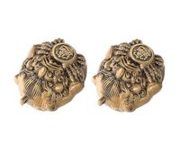 Palle Baoding in Ottone Pi Yao 1 Paio per Esercizi Manuali | Oro, Stile Tradizionale Cinese di Buon Auspicio, Formato Compatto, per Viaggio e Ufficio
