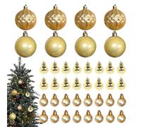 Palle da Albero di Natale,40 Pezzi Palline Decorative per Feste - Ornamento Natalizio Per La Famiglia - per Credenza Tavolo da Pranzo Housewarming Interno Esterno Festa Raduno Mensola Salotto