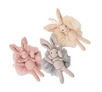 Palle da Bagno con Coniglietto Desiderio, 3 Pezzi con Cordino | Peluche e Cotone Pp, Uso Doccia e Viaggio, Delicato sulla Pelle, per Hotel e Genitori Stile Casuale